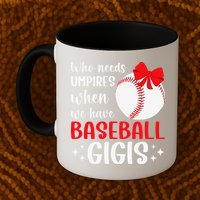 Funny Baseball Gigi Grandma Gigi Of A Baseball Player Gigi Mug