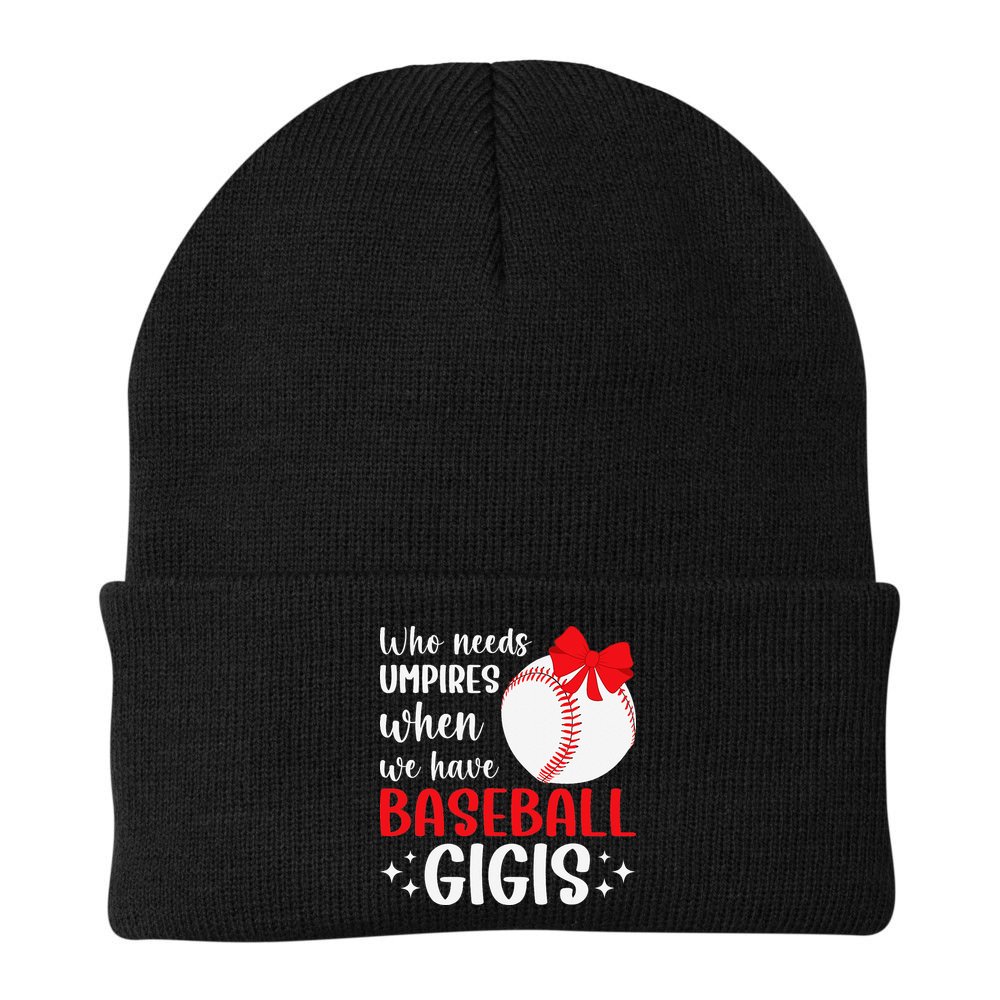 Funny Baseball Gigi Grandma Gigi Of A Baseball Player Gigi Beanie