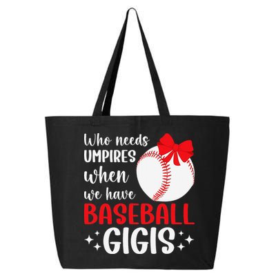 Funny Baseball Gigi Grandma Gigi Of A Baseball Player Gigi 25L Jumbo Tote