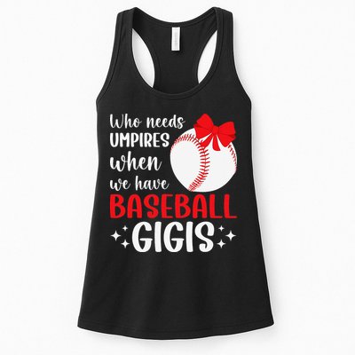 Funny Baseball Gigi Grandma Gigi Of A Baseball Player Gigi Womens Tank Top