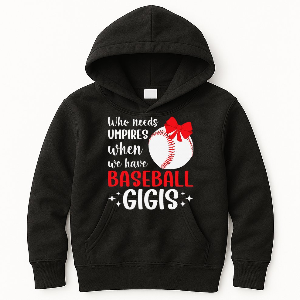 Funny Baseball Gigi Grandma Gigi Of A Baseball Player Gigi Kids Hoodie