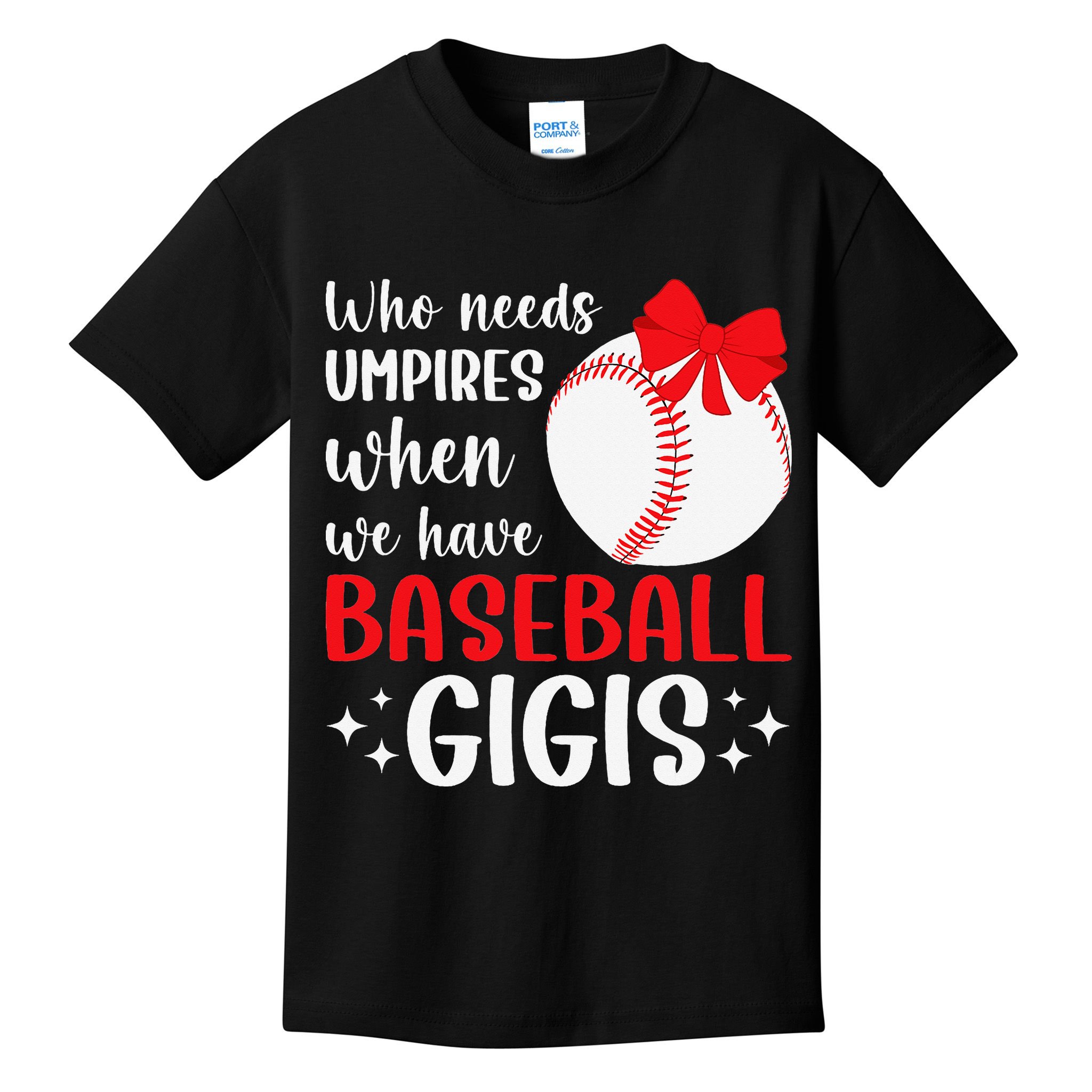 Funny Baseball Gigi Grandma Gigi Of A Baseball Player Gigi Kids T-Shirt