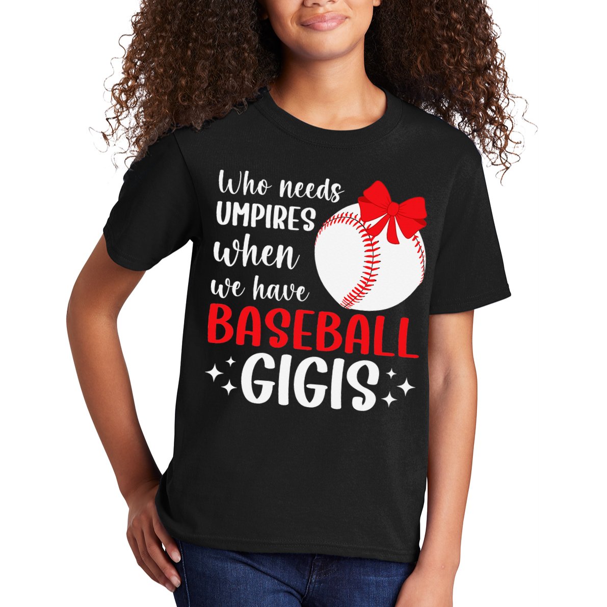 Funny Baseball Gigi Grandma Gigi Of A Baseball Player Gigi Kids T-Shirt
