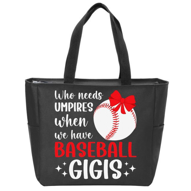 Funny Baseball Gigi Grandma Gigi Of A Baseball Player Gigi Zip Tote Bag