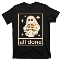 Funny Boojee Ghost All Done Slp Speech Therapy Halloween T-Shirt