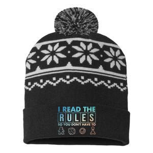 Funny Board Games Art For Women Lovers Board Gamer USA-Made Snowflake Beanie