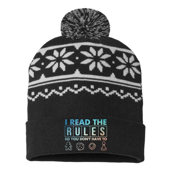 Funny Board Games Art For Women Lovers Board Gamer USA-Made Snowflake Beanie