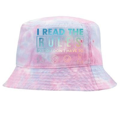 Funny Board Games Art For Women Lovers Board Gamer Tie-Dyed Bucket Hat