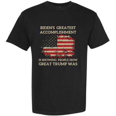 Funny Bidens Greatest Accomplishment Is Showing Trump 2024 Garment-Dyed Heavyweight T-Shirt