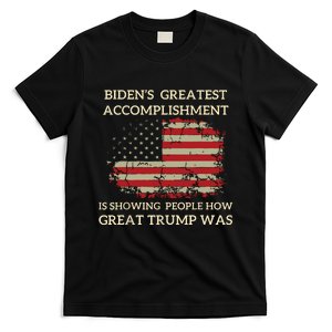 Funny Bidens Greatest Accomplishment Is Showing Trump 2024 T-Shirt