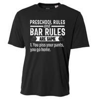 Funny Bartender Gift Women Men Rules Bartending Mixologist Cooling Performance Crew T-Shirt