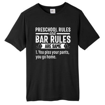 Funny Bartender Gift Women Men Rules Bartending Mixologist Tall Fusion ChromaSoft Performance T-Shirt