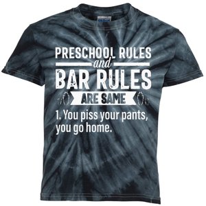 Funny Bartender Gift Women Men Rules Bartending Mixologist Kids Tie-Dye T-Shirt