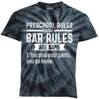 Funny Bartender Gift Women Men Rules Bartending Mixologist Kids Tie-Dye T-Shirt