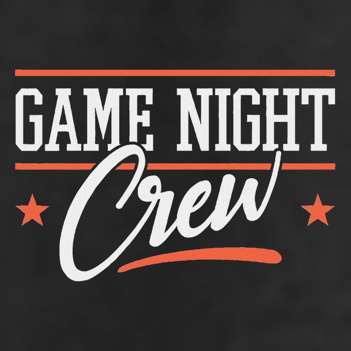 Family Board Game Night I Game Night Crew 7 Panel Mesh Trucker Snapback Hat
