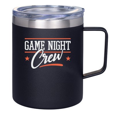 Family Board Game Night I Game Night Crew 12oz Stainless Steel Coffee Mug