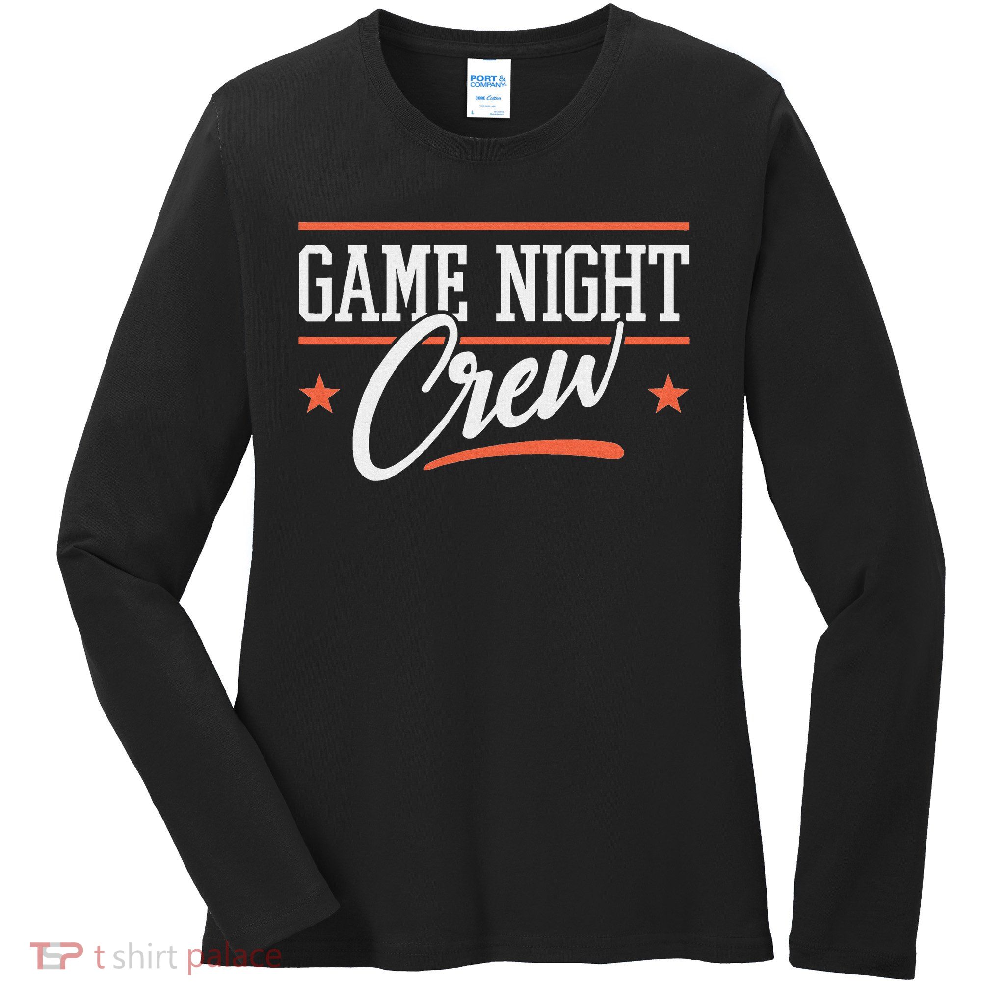 Family Board Game Night I Game Night Crew Ladies Long Sleeve Shirt