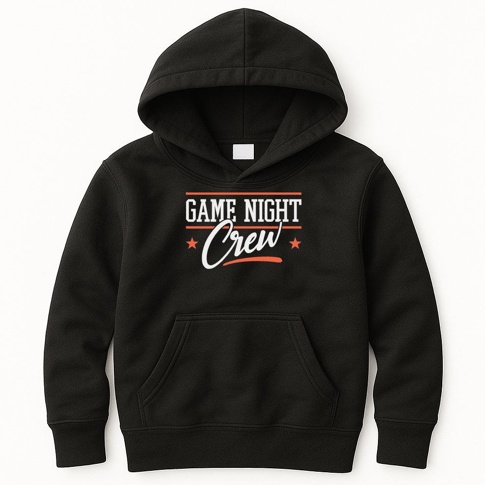 Family Board Game Night I Game Night Crew Kids Hoodie