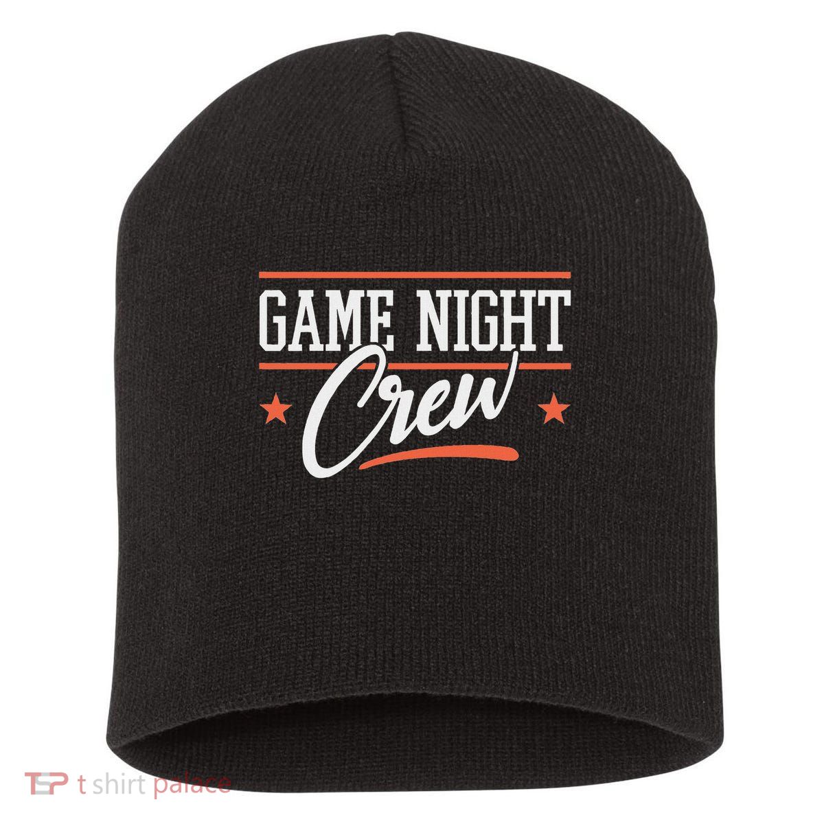 Family Board Game Night I Game Night Crew Short Acrylic Beanie