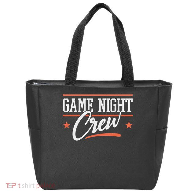 Family Board Game Night I Game Night Crew Zip Tote Bag