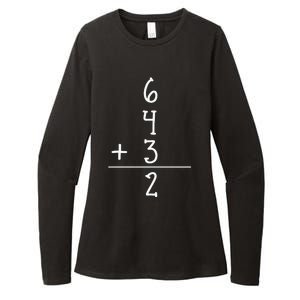 Funny Baseball Gift 6+4+3 2 Baseball Double Play Womens CVC Long Sleeve Shirt