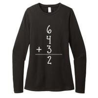 Funny Baseball Gift 6+4+3 2 Baseball Double Play Womens CVC Long Sleeve Shirt