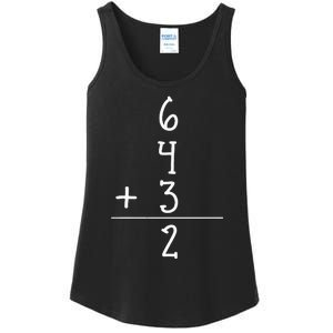 Funny Baseball Gift 6+4+3 2 Baseball Double Play Ladies Essential Tank