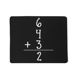 Funny Baseball Gift 6+4+3 2 Baseball Double Play Mousepad