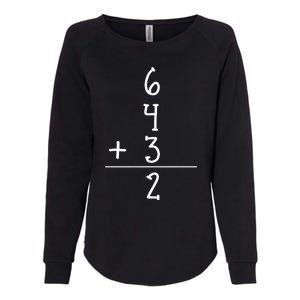 Funny Baseball Gift 6+4+3 2 Baseball Double Play Womens California Wash Sweatshirt