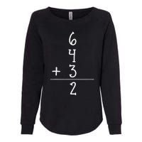 Funny Baseball Gift 6+4+3 2 Baseball Double Play Womens California Wash Sweatshirt