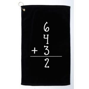 Funny Baseball Gift 6+4+3 2 Baseball Double Play Platinum Collection Golf Towel