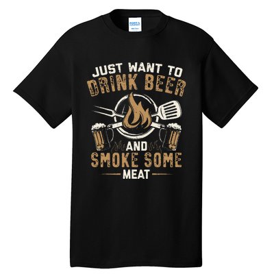 Funny BBQ Grill Chef Grilling Master Barbecue Lover BBQ Tall T-Shirt