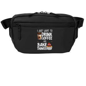 Funny Baking Gift For Men Women Baker Drinking Coffee Lover Crossbody Pack