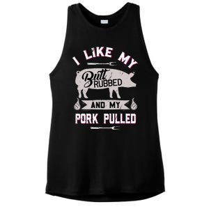 Funny Bbq Grilling Quote Pig Pulled Pork Ladies PosiCharge Tri-Blend Wicking Tank