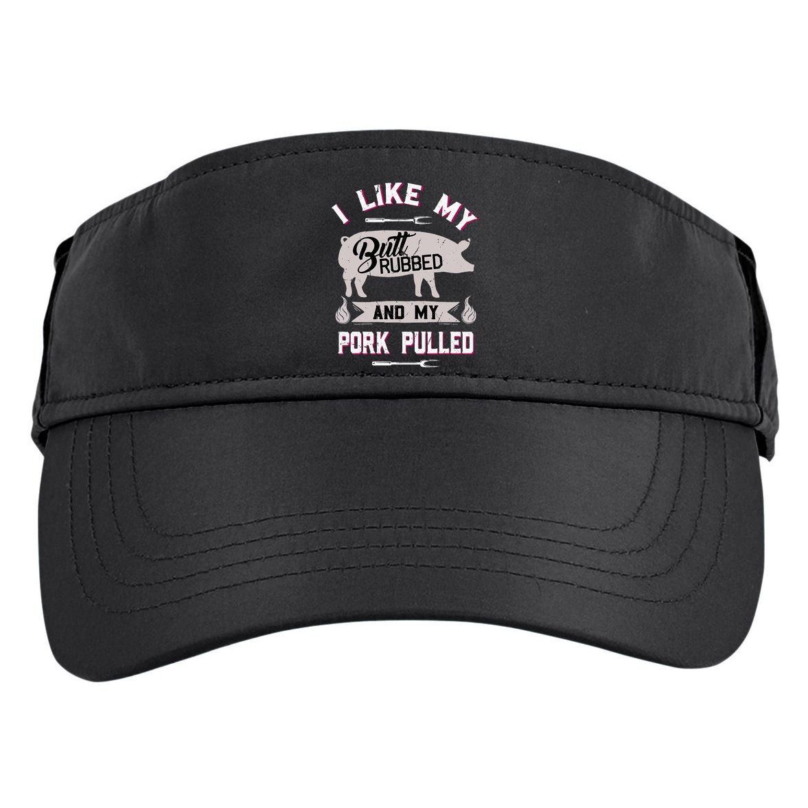 Funny Bbq Grilling Quote Pig Pulled Pork Adult Drive Performance Visor