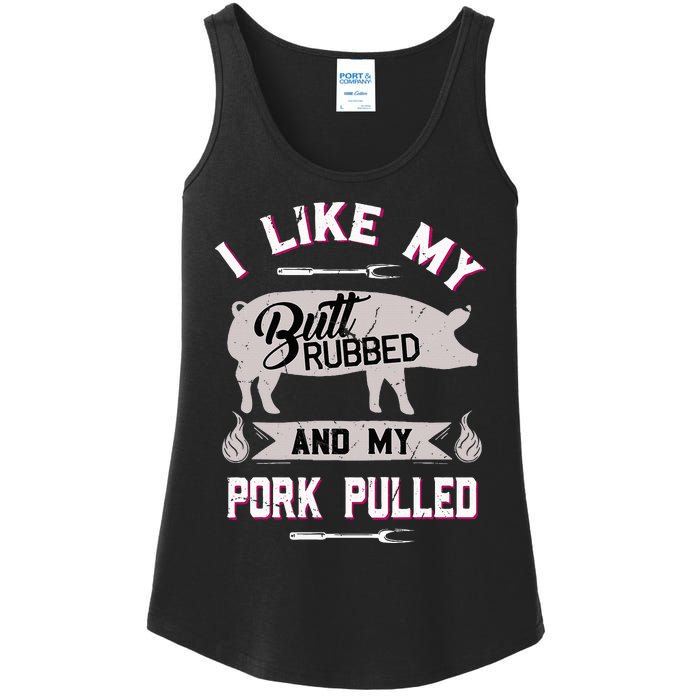 Funny Bbq Grilling Quote Pig Pulled Pork Ladies Essential Tank