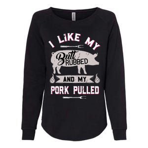 Funny Bbq Grilling Quote Pig Pulled Pork Womens California Wash Sweatshirt