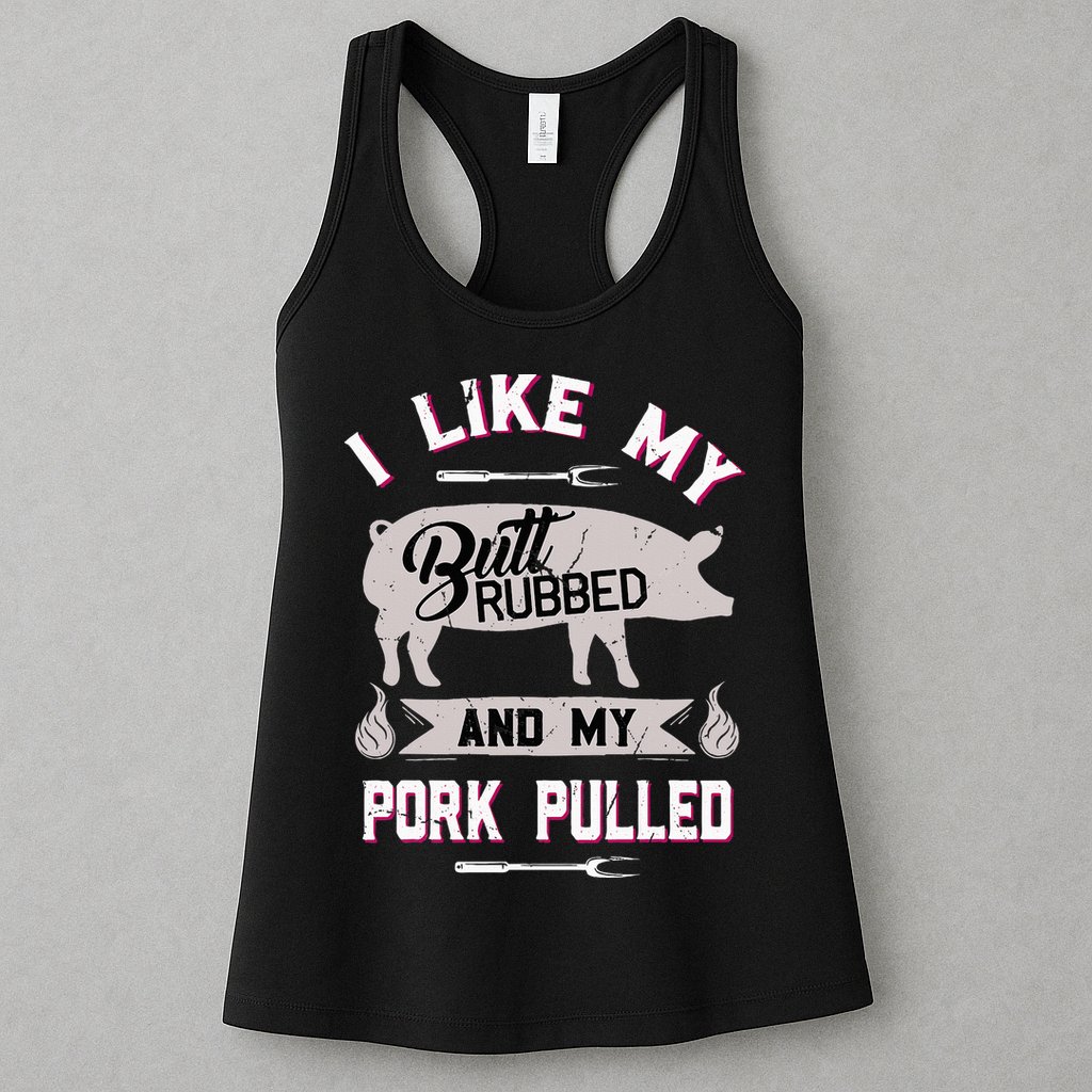 Funny Bbq Grilling Quote Pig Pulled Pork Womens Tank Top
