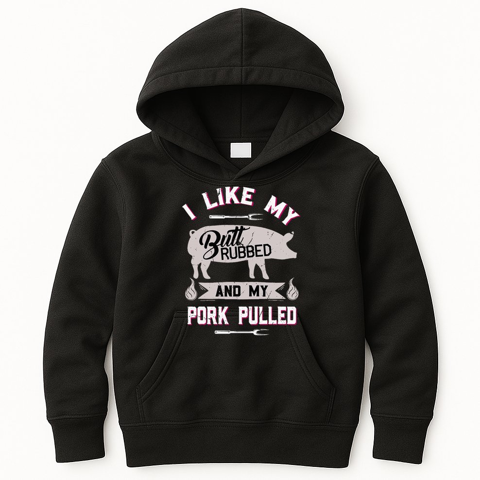 Funny Bbq Grilling Quote Pig Pulled Pork Kids Hoodie