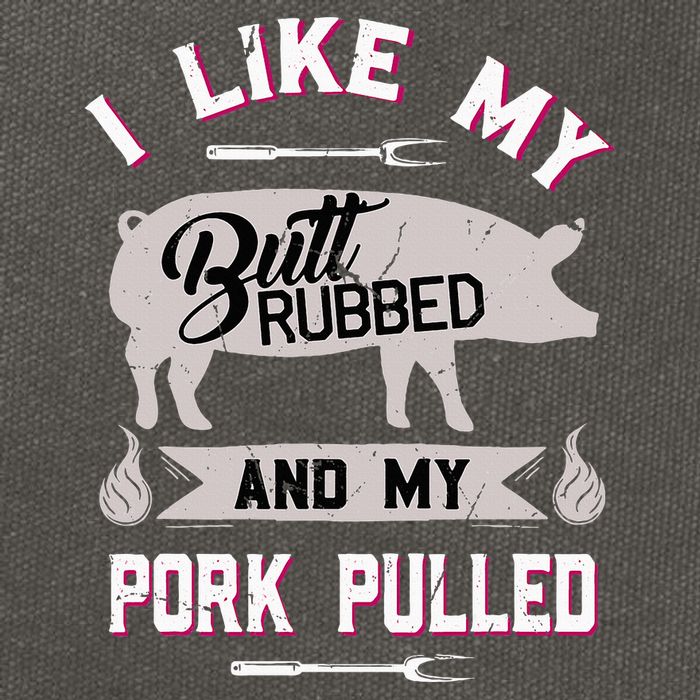 Funny Bbq Grilling Quote Pig Pulled Pork Cotton Canvas Backpack