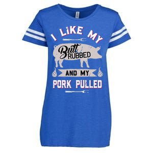 Funny Bbq Grilling Quote Pig Pulled Pork Enza Ladies Jersey Football T-Shirt