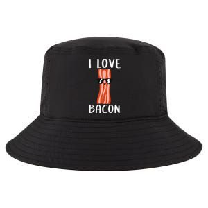 Funny Bacon Gift Cool Geeky I Love Bacon Cool Comfort Performance Bucket Hat