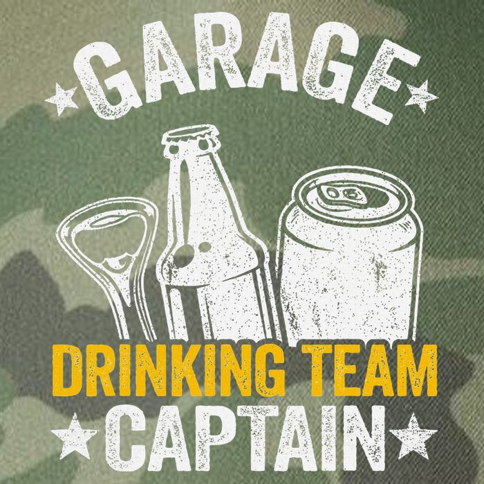 Funny Beer Garage Drinker Garage Drinking Team Captain Legacy Tie Dye Trucker Hat