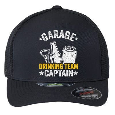 Funny Beer Garage Drinker Garage Drinking Team Captain Flexfit Unipanel Trucker Cap
