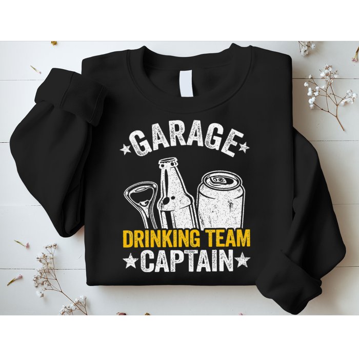 Funny Beer Garage Drinker Garage Drinking Team Captain Sweatshirt