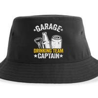 Funny Beer Garage Drinker Garage Drinking Team Captain Sustainable Bucket Hat