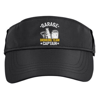 Funny Beer Garage Drinker Garage Drinking Team Captain Adult Drive Performance Visor