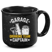 Funny Beer Garage Drinker Garage Drinking Team Captain 15oz Campfire Ceramic Mug