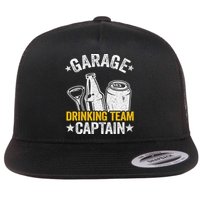 Funny Beer Garage Drinker Garage Drinking Team Captain Flatbill Hat