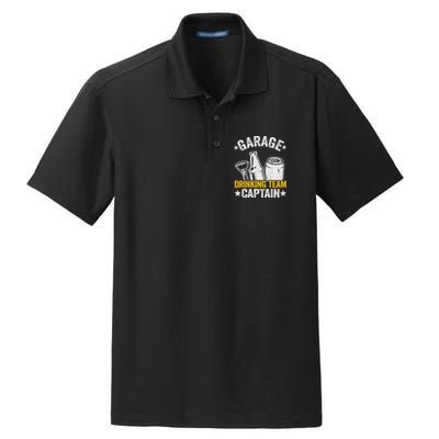Funny Beer Garage Drinker Garage Drinking Team Captain Dry Zone Grid Polo